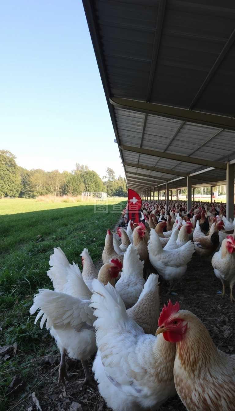 法国,布鲁埃恩维辛的家禽养殖